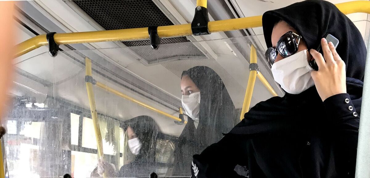 ورود مسافران بدون ماسک به اتوبوس درون‌شهری مشهد ممنوع شد
