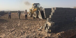 خلع ید بیش از ۲۰ هکتار اراضی ملی در تربت حیدریه