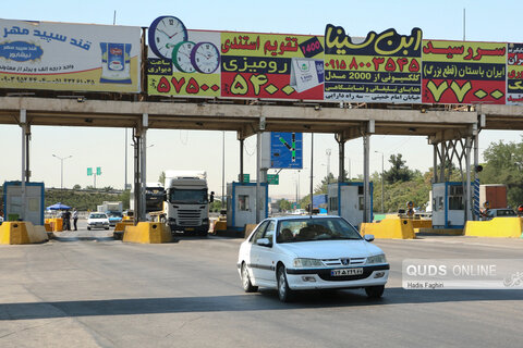 تردد خودرو های غیر مجاز در پلیس راه مشهد