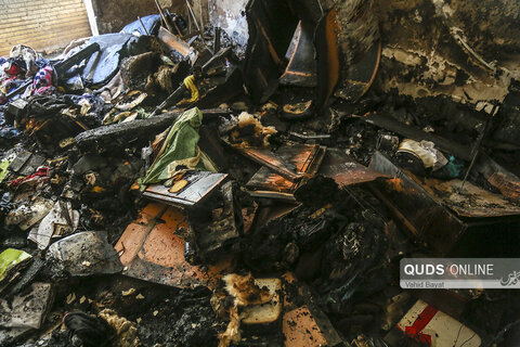 انفجار و حریق منزل مسکونی در بلوار ارشاد مشهد
