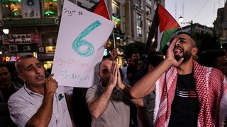 تظاهرات شبانه مردم فلسطین در حمایت از اسرای فلسطینی
