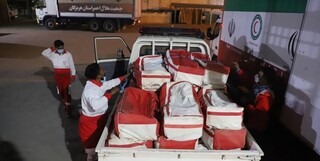 امدادگران یزد برای کمک به هرمزگان به خط شدند/ ارسال ۳۴۰ چادر امدادی به مناطق زلزله زده