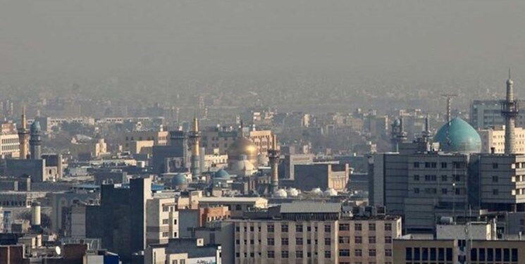 اهالی مشهد برای پنجمین روز پیاپی هوای آلوده تنفس می‌کنند