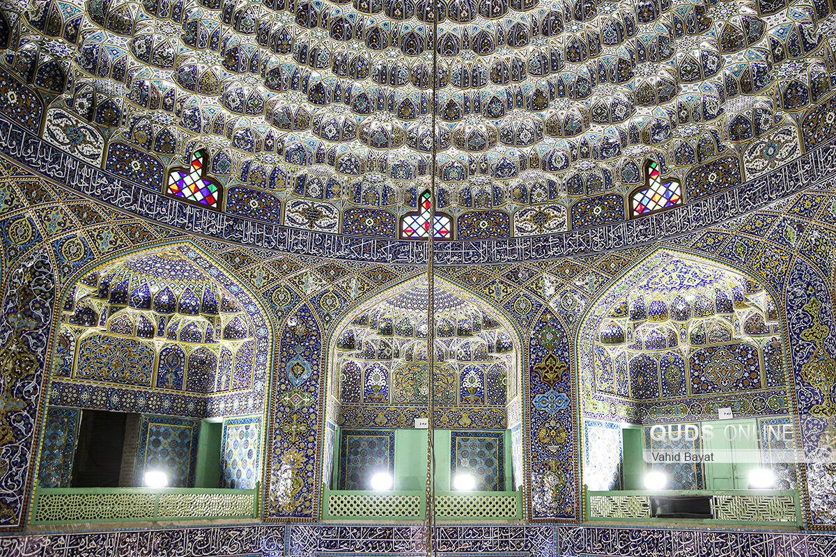 شکوه معماری رواق الله وردی خان  در حرم مطهر رضوی