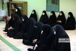 وداع با پیکر شهید گمنام در موسسه فرهنگی قدس