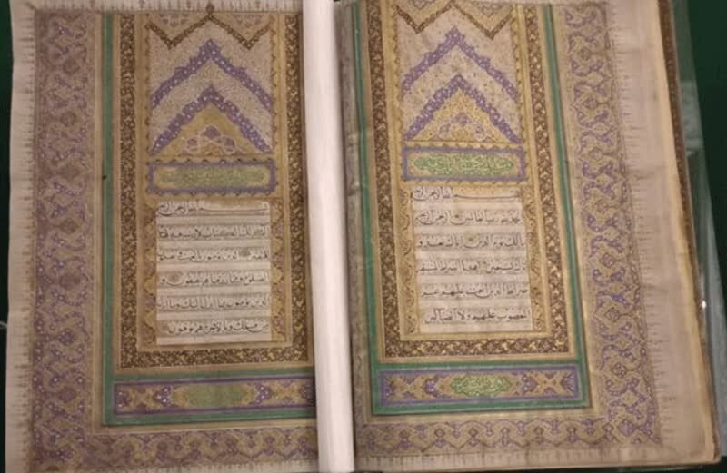 قرآن سفارش شده امیرکبیر در موزه حرم رضوی به نمایش درآمد