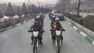 رژه موتوری یگانهای مسلح خراسان رضوی در مشهد برگزار شد