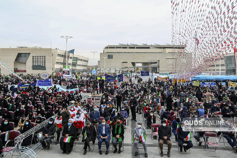 مراسم آغاز جشن های دهه فجر انقلاب اسلامی در مشهد