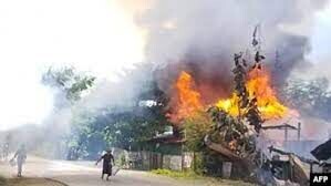 حکومت نظامی میانمار صدها خانه در روستاها را به آتش کشید