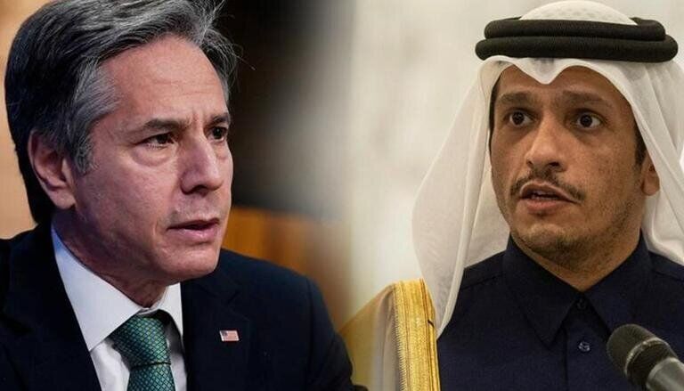 وزیر خارجه قطر با همتای آمریکایی خود درباره ایران گفت‌وگو کرد