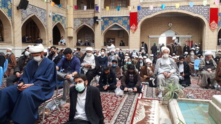 تجمع حوزویان مشهد در اعتراض به اعدام جوانان شیعه عربستان