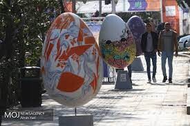 نصب بیش از ۲۰۰ المان حجمی و جانمایی ۴۵۰ تخم مرغ نوروزی در سطح تهران