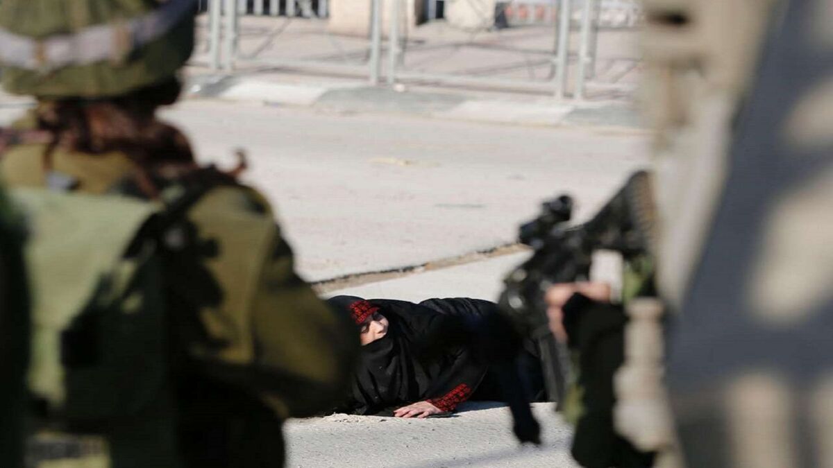 تیراندازی نظامیان صهیونیست به یک زن فلسطینی