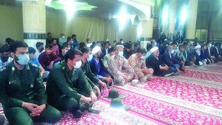 برگزاری مراسم ترحیم شهید دارایی در صالح‌آباد