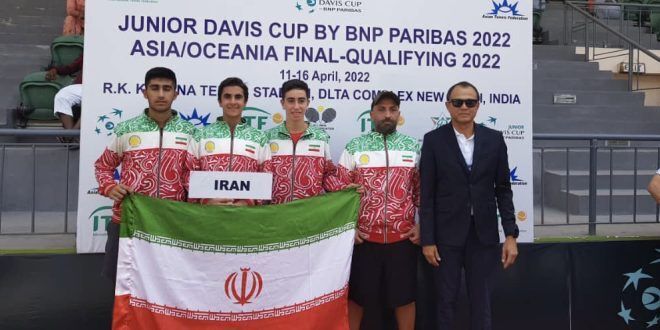 صعود پسران تنیس باز ایران به جمع ۸ تیم برتر در مسابقات مقدماتی جهانی
