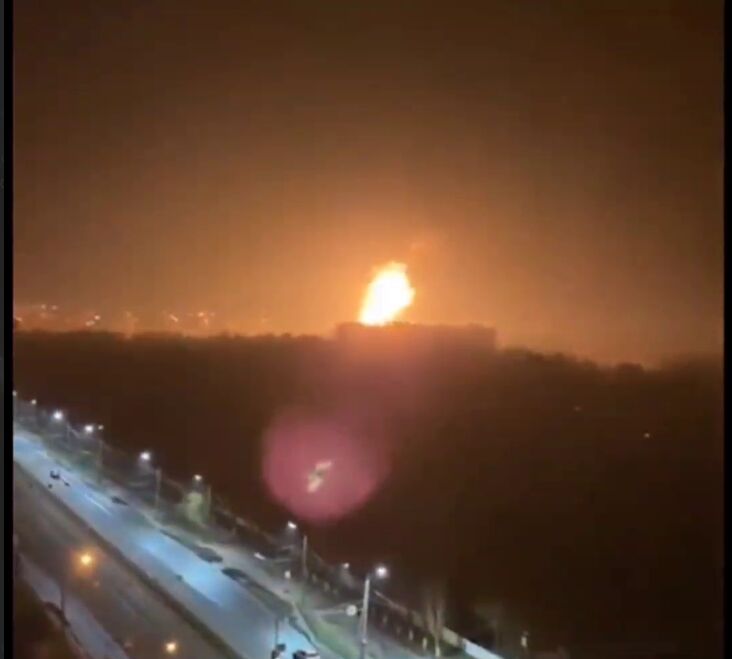 آتش‌سوزی تاسیسات نفتی روسیه