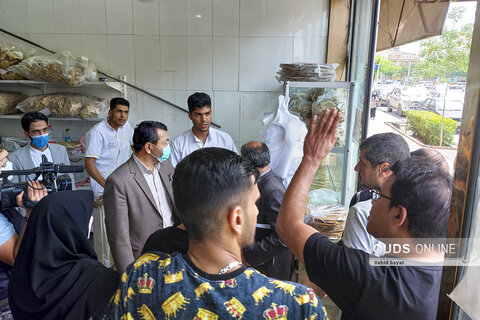 بازدید فرماندار از نانوایی های  سطح شهر مشهد