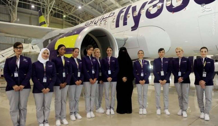 اولین پرواز در عربستان با خلبان و خدمه زن