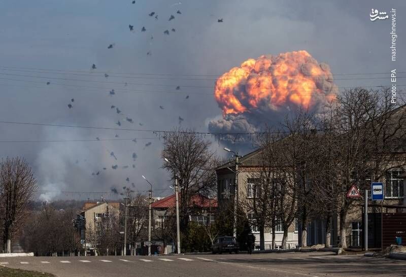 انبار تسلیحات آمریکایی در اوکراین منهدم شد