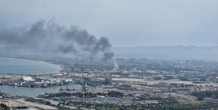 آتش‌سوزی مجدد در مخازن سوختی بندر اشغالی حیفا + عکس