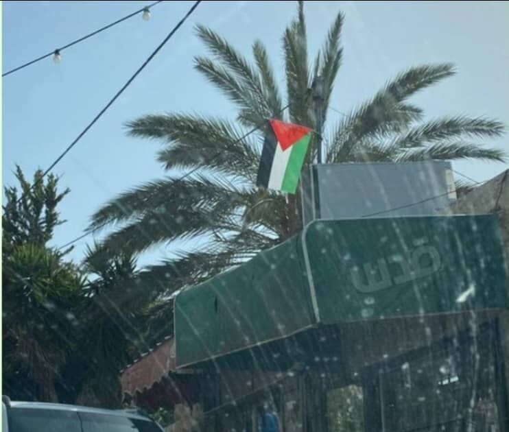 برافراشته شدن پرچم فلسطین در وادی الجوز