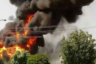 آتش سوزی گسترده در اردوگاه آوارگان شمال عراق