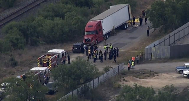 کشف جسد ۴۶ مهاجر در کامیونی در تگزاس آمریکا