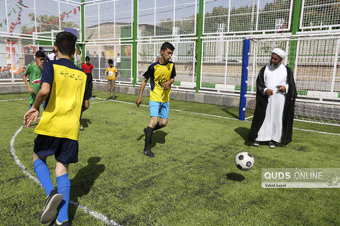 افتتاح زمین های ورزشی چند منظوره آستان قدس رضوی