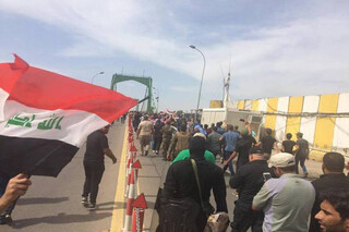 حامیان جریان «صدر» بار دیگر وارد «منطقه سبز» بغداد شدند