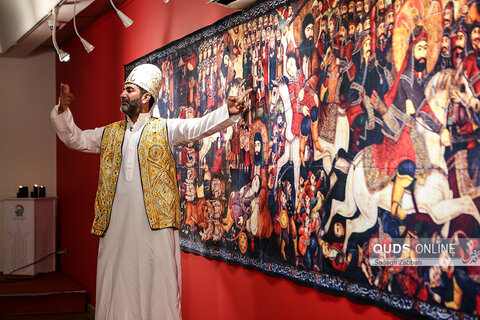 نمایشگاه پوستر محرم به همراه مراسم پرده خوانی در گالری رضوان