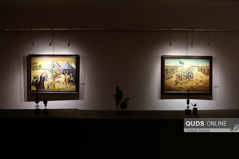 نمایشگاه پوستر محرم به همراه مراسم پرده خوانی در گالری رضوان