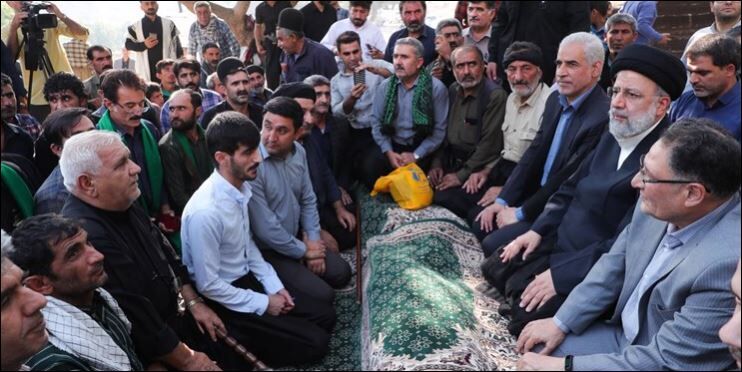 درود بر رئیسی که رفته منطقه به شدت صعب‌العبور+ عکس