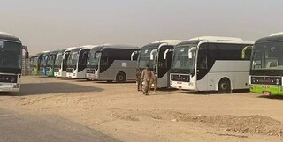 خودروهای طوایف عراق و حشدالشعبی برای انتقال رایگان زائران اربعین مستقر شدند