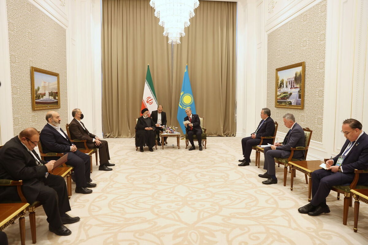 آیت‌الله رئیسی: مصمم به اجرای توافقات صورت گرفته بین ایران و قزاقستان هستیم