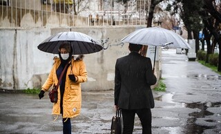 احتمال وقوع بارندگی در مناطقی از جنوب شرق و شمال غرب کشور