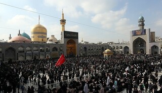 میزبانی حرم مطهر رضوی از انبوه سوگواران نبوی