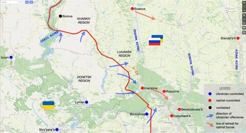 نگاهی به وضعیت میدانی در جبهههای خارکیف و خرسون/ ژنرال پترائوس: ناوگان روسیه در دریای سیاه را غرق میکنیم! +نقشه و تصاویر
