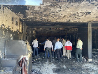 تکذیب ارتباط حریق در هلال‌احمر کرمان با اغتشاش/علت اتصال برق سالن اجتماعات بود