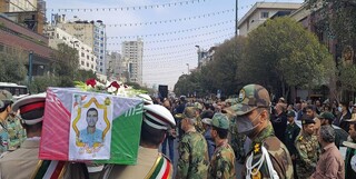 تشییع پیکر سرباز شهید مدافع امنیت در مشهد