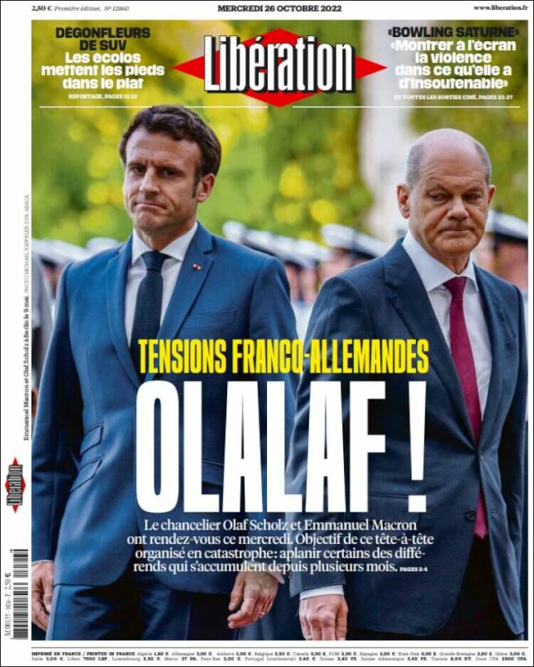 مروری بر مجلات و روزنامههای امروز جهان/ از رابطه نهچندان دوستانه فرانسه و آلمان تا تانکهایی که دیگر به درد نمیخورند