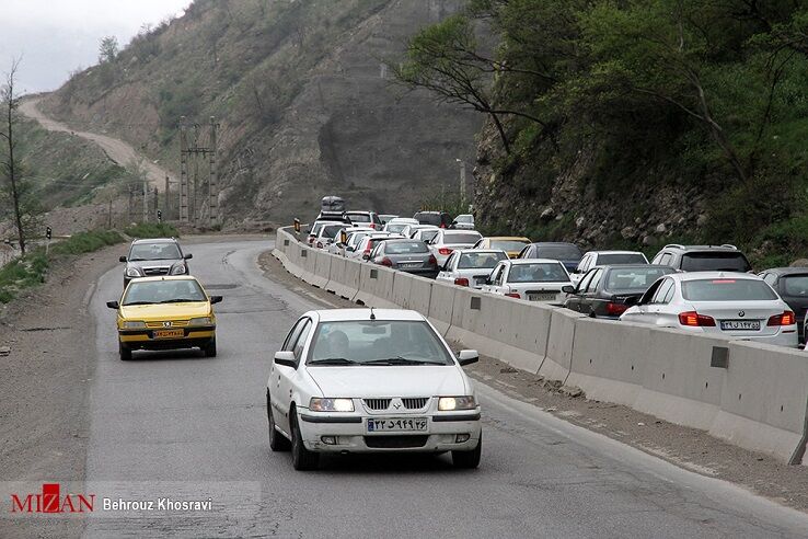 کندوان و آزادراه تهران – شمال یک طرفه شد