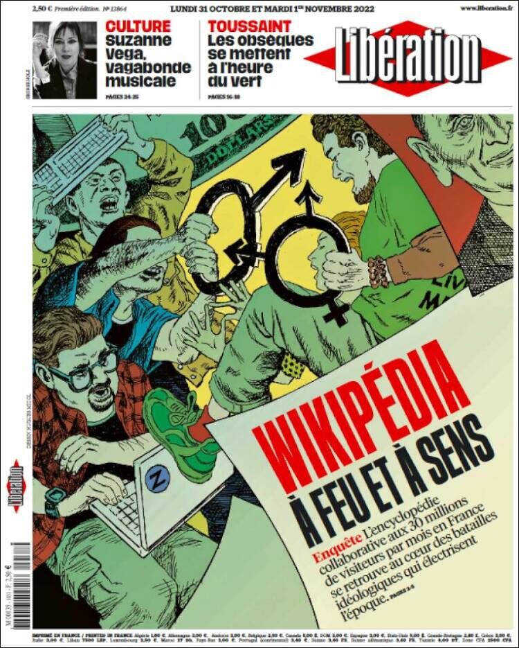 مروری بر مجلات و روزنامههای امروز جهان/ از خال هندوی سوناک تا نبرد با ویکیپدیا در فرانسه