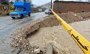 بارش شدید باران راه ۸ روستا در شهرستان کلات را بست