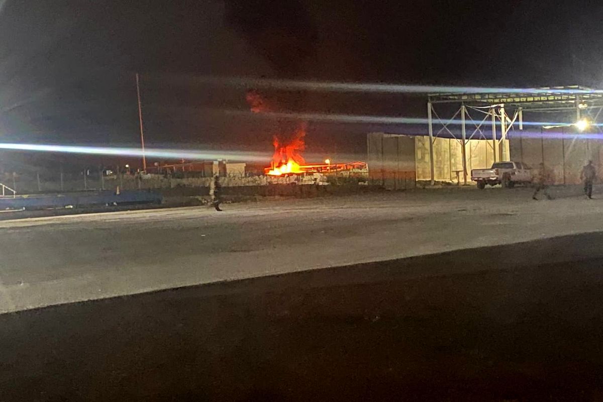 حمله پهپادی به تانکرهای سوخت در مرز عراق و سوریه