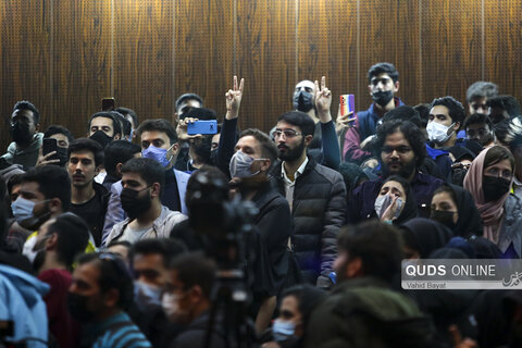 گزارش تصویری I  جلسه پرسش و پاسخ بهادری جهرمی سخنگوی دولت با دانشجویان دانشگاه فردوسی مشهد