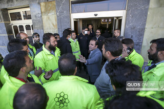 گزارش تصویری I تجمع صنفی پارکبانان شرکت الیت مقابل شهرداری مشهد