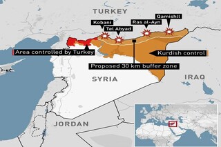 ترکیه به دنبال دفع خطر پ‌ک‌ک از عراق و سوریه است
