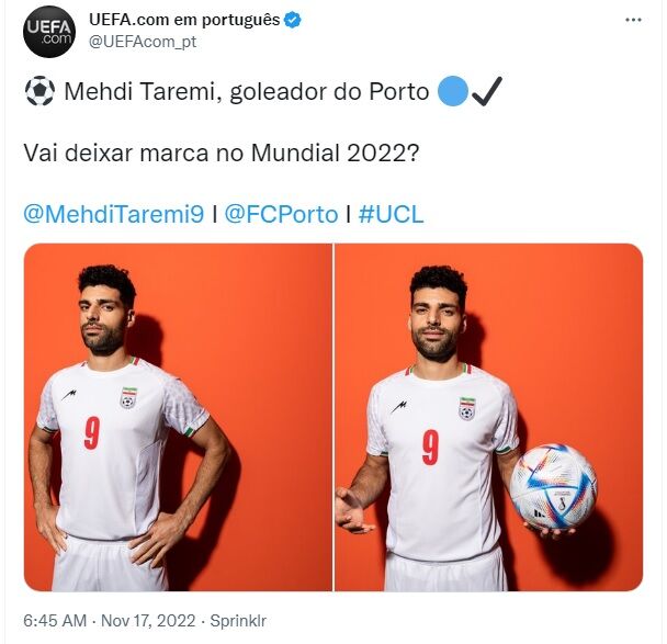 طارمی سوژه یوفا در جام جهانی شد+عکس