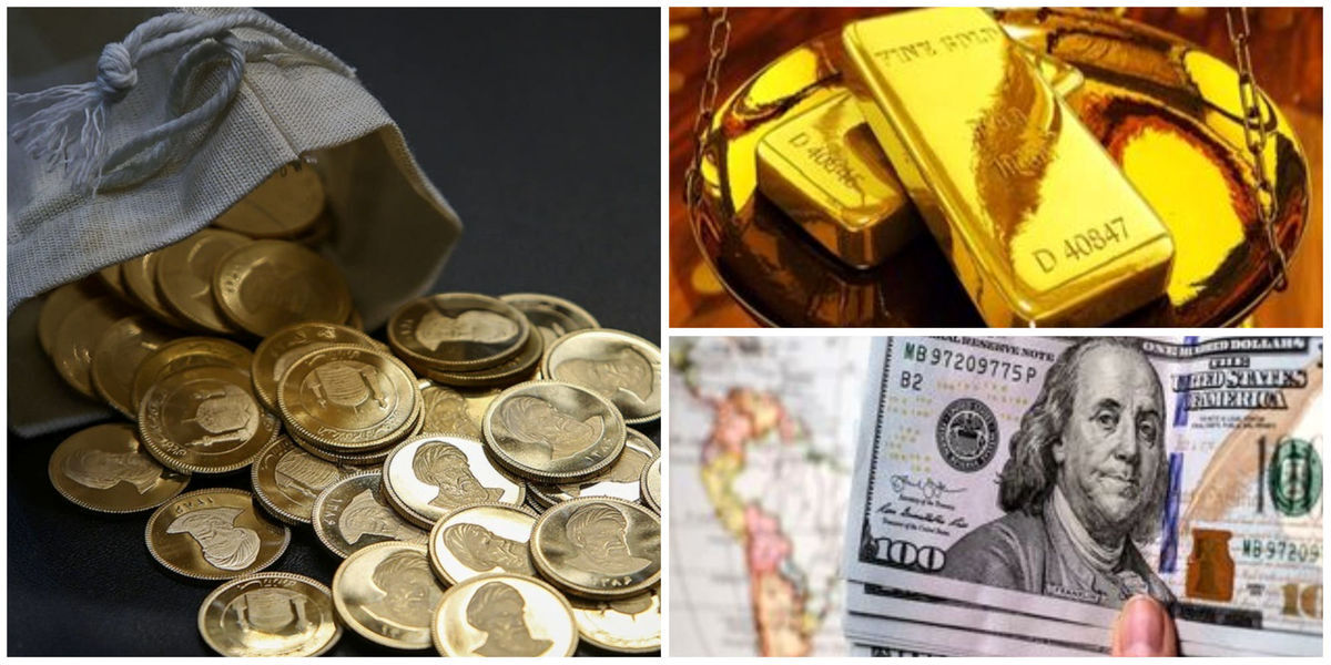 طلا کاهشی شد؛ دلار افزایشی