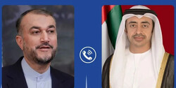 گفت‌وگوی تلفنی امیرعبداللهیان و وزیر خارجه امارات